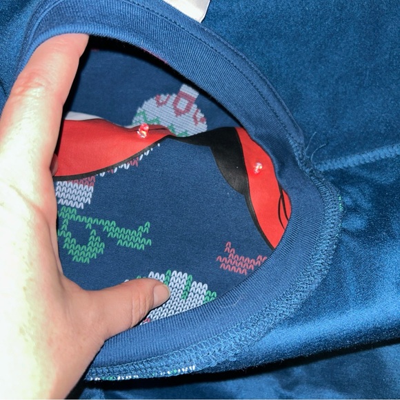 Disney Blue Mickey and Minnie Christmas Sweatshirt - Picture 10 of 11